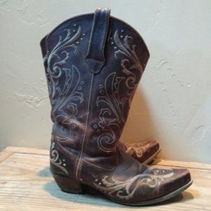 Wide Calf Embroidered Cowgirl Boots